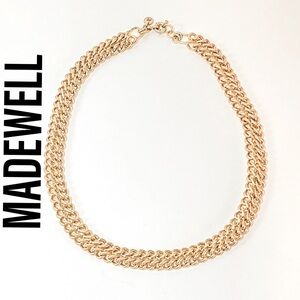 MADEWELL THICK BRAIDED CHAIN NECKLACE 19” NWOT